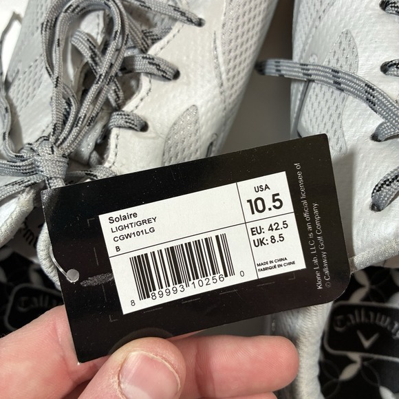 NEW Callaway Women's Solaire Golf Shoes 10.5 Gray Spikeless NWT - Picture 3 of 7